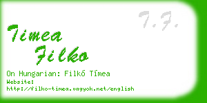 timea filko business card